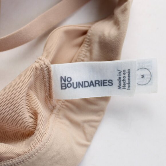 No Boundaries Toasted Almond Tan Fit Stretch Triangle Bralette Size Medium - Picture 3 of 6